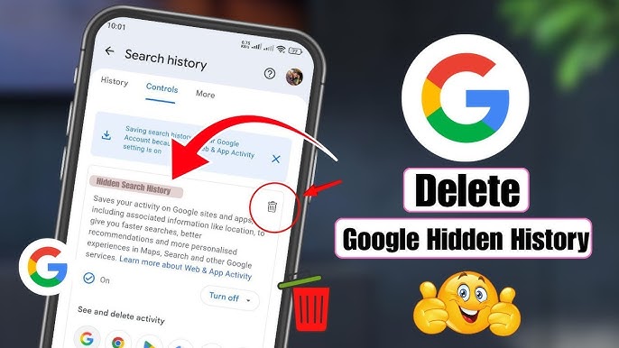 Screenshot showing how to highlight and delete google.coim using Shift+Delete