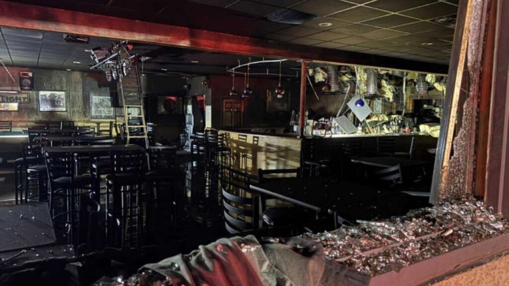Bar & Grille restaurant heavily damaged following fire in ...